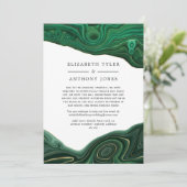 マラカイトとゴールドアゲートの縮小されたゲストリスト 案内状 (スタンド正面)