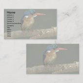 マラカイトのカワセミ 名刺 (正面/裏面)