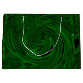 マラカイトの石造りの緑のコレクション ラージペーパーバッグ (正面)