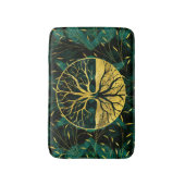 マラカイトのYggdrasil金生命の樹 バスマット (正面縦)