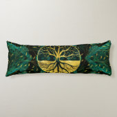 マラカイトのYggdrasil金生命の樹 ボディピロー (正面)