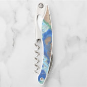 マラカイトアズライトストーンルック ソムリエナイフ (正面)