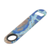 マラカイトアズライト石の外観 スピード栓抜き (正面アングル)