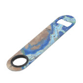 マラカイトアズライト石の外観 スピード栓抜き (裏面アングル)