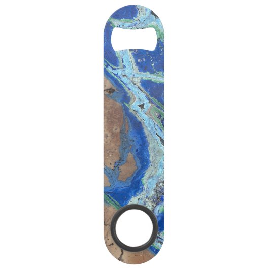 マラカイトアズライト石の外観 スピード栓抜き (正面)