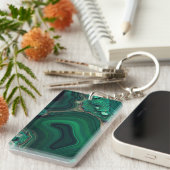 マラカイトキーチェーン キーホルダー (正面右)