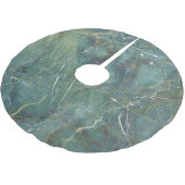 マラカイトグリーン大理石詳細テクスチャ ブラッシュドポリエステルツリースカート (アングル)