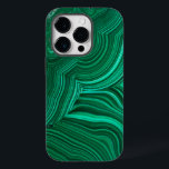 マラカイトスライスミネラルストーンの電話ケース Case-Mate iPhone 14 PROケース<br><div class="desc">写真マラカイトのスラブのクローズアップ。iPhoneモデルを選択するか、別のケースタイプに転送する</div>