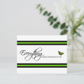 マラカイトバタフライ – すべてが常に動作している ポストカード (スタンド正面)