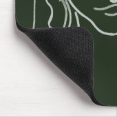 マラカイトポートレート（長毛） マウスパッド (コーナー)