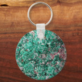 マラカイト及び銅 キーホルダー (正面)