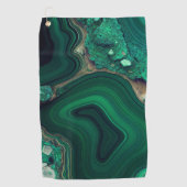 マラカイトCu6CO3(OH)2 ゴルフタオル (正面)