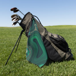 マラカイトCu6CO3(OH)2 ゴルフタオル