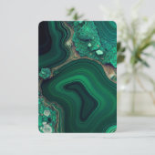 マラカイトCu6CO3(OH)2 サンキューカード (スタンド正面)