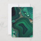 マラカイトCu6CO3(OH)2 サンキューカード (正面)