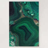 マラカイトCu6CO3(OH)2 ジグソーパズル (縦)