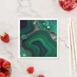 マラカイトCu6CO3(OH)2 スタンダードカクテルナプキン