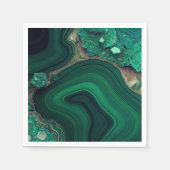 マラカイトCu6CO3(OH)2 スタンダードカクテルナプキン (正面)