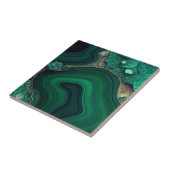 マラカイトCu6CO3(OH)2 タイル (側面)