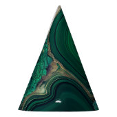 マラカイトCu6CO3(OH)2 パーティーハット (左)