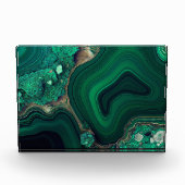 マラカイトCu6CO3(OH)2 フォトブロック (正面)