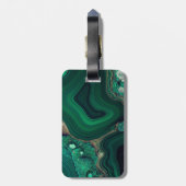 マラカイトCu6CO3(OH)2 ラゲッジタグ (裏面縦)