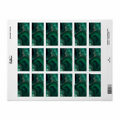 マラカイトCu6CO3(OH)2 ラベル (フルシート)