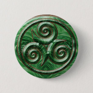 マラカイトTriskel 缶バッジ