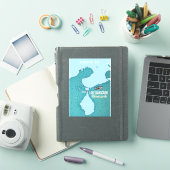 マラカイボ湖、ベネズエラの地図のナビゲーション。 シール (iPadカバー)