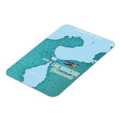 マラカイボ湖、ベネズエラの地図のナビゲーション。 マグネット (左側)