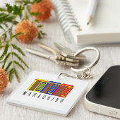 マラカイボ語-カシタス·デ·マラカイボ·ベネズエラ キーホルダー (正面右)