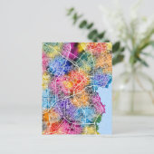 マラカイボ・ベネズエラの市地図 ポストカード (スタンド正面)