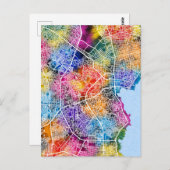 マラカイボ・ベネズエラの市地図 ポストカード (正面/裏面)