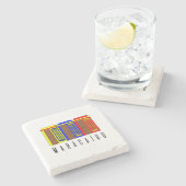 マラカイボVenezuela石コースター ストーンコースター (横)