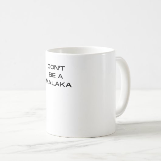 マラカギリシャ語のことわざ コーヒーマグカップ (正面右)