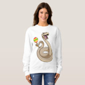 マラカスとのミュージシャンとしてのヘビ スウェットシャツ (正面フル)