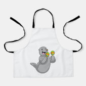 マラカスとのミュージシャンとしてシール エプロン (正面)