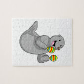 マラカスとのミュージシャンとしてシール ジグソーパズル (横)