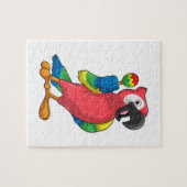 マラカスと音楽でオウム ジグソーパズル (横)