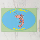 マラカスの誕生日にエビを飾った可愛いハッピーマンガ ペーパーパッド (インサイチュ)