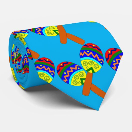 「マラカスを見せろ」ヒスパニック音楽パーティー ネクタイ (ロール)