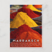 マラカラフルケモロッコメディナスパイス ポストカード (正面)