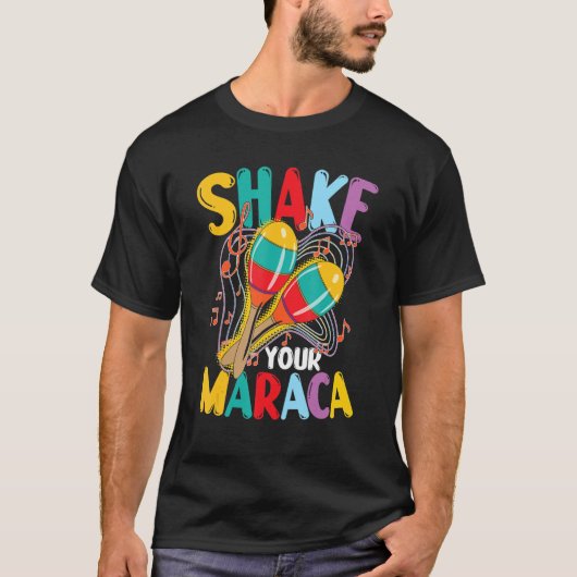 マラカ選手のためにマラカを振る Tシャツ (正面)