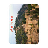 マラガのアルカサバ要塞の眺め。 マグネット (縦)