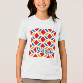 マラガの街の壁 2 トライブレンドTシャツ (正面)
