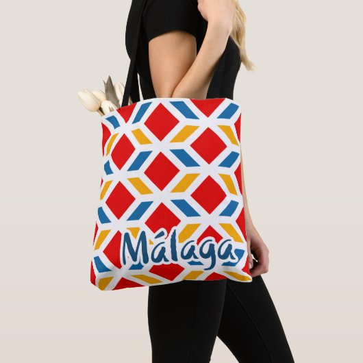 マラガの街の壁 2 トートバッグ (クローズアップ)