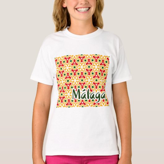マラガの街並み 1 Tシャツ (正面)