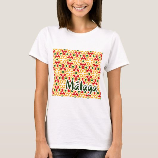 マラガの街並み 1 Tシャツ (正面)