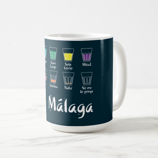 マラガへようこそ1: エル・カフェ コーヒーマグカップ (正面右)