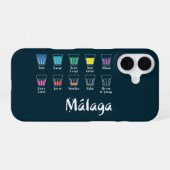 マラガへようこそ1: カフェ iPhone 16ケース (裏面横)